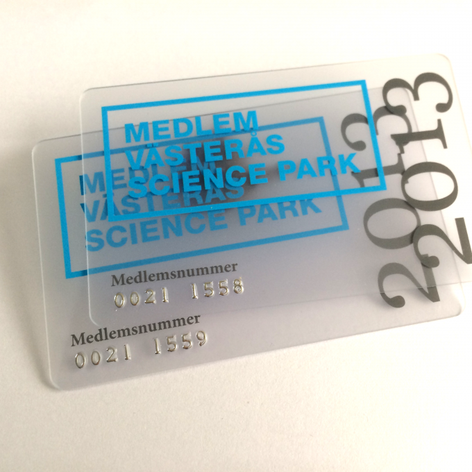 Biglietti da visita di plastica duri chiari del PVC che stampano la