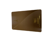 Carta metallica di NFC di chiave della porta di Ving Cards Hot Stamp Gold RFID dell'hotel