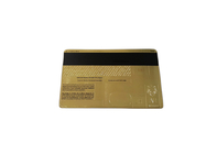 Carta assegni di lusso della banda magnetica della carta di appartenenza del metallo dell'oro 24K