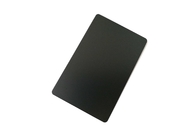 CR80 Matte Black Metal Business Cards normale soppressione l'angolo rotondo d'acciaio