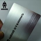 Colore d'argento stampabile su ordinazione delle carte di appartenenza del metallo del taglio del laser del truccatore