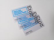 Dimensione di plastica trasparente 85.6*54mm di serigrafia dei biglietti da visita