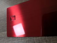 Carta assegni spazzolata rossa normale 0.8mm lucida piccolo Chip For Supermarket del metallo
