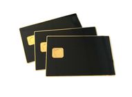 Stampa nera della carta di appartenenza del metallo dell'oro brillante con il chip