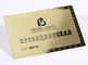 i biglietti da visita del metallo 13.56mhz/acciaio inossidabile CR80 hanno placcato la carta del membro dell'oro