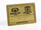 i biglietti da visita del metallo 13.56mhz/acciaio inossidabile CR80 hanno placcato la carta del membro dell'oro