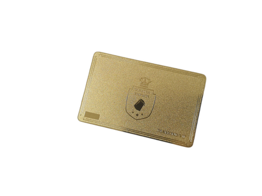 l'oro del metallo del pannello di firma del QR Code della carta di appartenenza VIP di 0.8mm ha glassato
