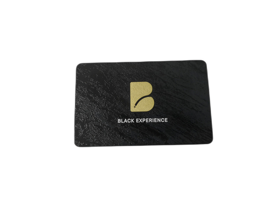 Etch Logo placcato nero opaco 85x54mm Biglietti da visita in metallo ottone