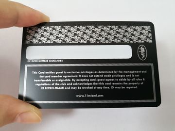 fibra nera opaca di lusso del carbonio dei biglietti da visita del metallo di 0.5mm modellata