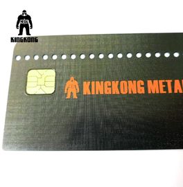 La griglia CR80 ha finito la carta di appartenenza del metallo, quadra i biglietti da visita spazzolati del metallo