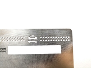 la carta d'acciaio del membro del taxi VIP di 85x54x0.5mm ha tagliato Logo White Signature