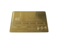 Carta assegni di lusso della banda magnetica della carta di appartenenza del metallo dell'oro 24K