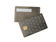 Incisione d'argento del nero di IC Chip Visiting Card Electroplated Anti del metallo