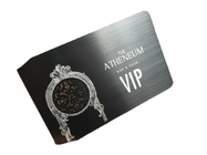Biglietto da visita di NFC di Matte Finish Social Media del nero di PVD con il chip N-tage215