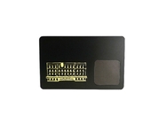 Biglietto da visita NFC in metallo MF nero opaco con frequenza 13,56 mhz