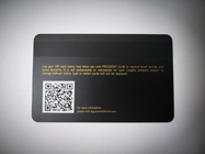 Il laser incide la carta di credito del QR Code del supermercato VIP della banda magnetica di Matt Black Metal Business Cards