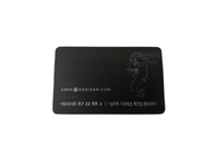 Nome di stampa su ordinazione di Matte Black Metal Business Cards 1mm di appartenenza di lealtà