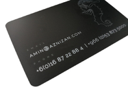 Nome di stampa su ordinazione di Matte Black Metal Business Cards 1mm di appartenenza di lealtà