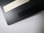 Il laser incide il metallo RFID carda Matt Black 4442 Chip Magnetic Stripe Debit Card