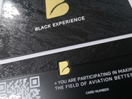 Etch Logo placcato nero opaco 85x54mm Biglietti da visita in metallo ottone