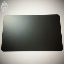 Biglietti da visita neri opachi in bianco del metallo, biglietti da visita neri della pianura 85x54x0.3mm