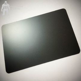 Biglietti da visita neri opachi in bianco del metallo, biglietti da visita neri della pianura 85x54x0.3mm