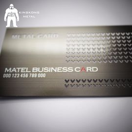 Retro biglietto da visita del metallo placcato del fucile colore con Finshed spazzolato