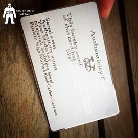 La progettazione su misura incide la carta strutturata di credito VIP di affari del metallo di rivestimento
