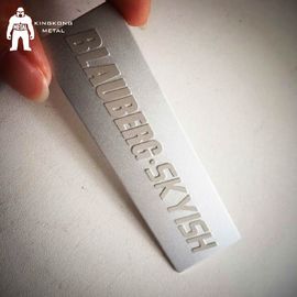 Le targhette del metallo dello spazio in bianco del portafoglio della borsa della borsa di marca impermeabilizzano alto lucido