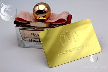 Biglietti da visita Advertisementing placcato dorato inciso abitudine del metallo dell'oro di VIP Rosa