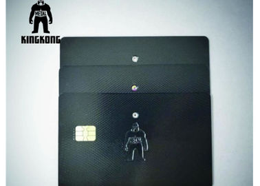 Carta d'acciaio del metallo RFID dell'intarsio del diamante con il logo su misura chip del contatto