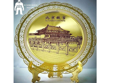 Decorazione domestica fornente placcata argento della medaglia d'oro del metallo del ricordo del materiale illustrativo