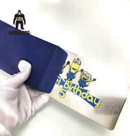 Mini titolari della carta quadrati del regalo di festa per la dimensione blu di colore di affari su misura