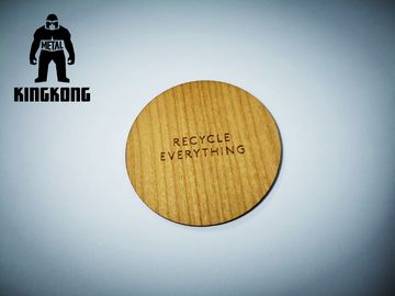 Carte di legno del chip RFID di  1K IC con serigrafia dell'incisione