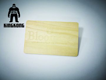 Carte di legno del chip RFID di  1K IC con serigrafia dell'incisione