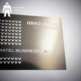 Biglietto da visita del metallo placcato pistola su ordinazione dell'acciaio inossidabile di logo del rifornimento della fabbrica della carta del metallo