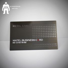 Biglietto da visita del metallo placcato pistola su ordinazione dell'acciaio inossidabile di logo del rifornimento della fabbrica della carta del metallo