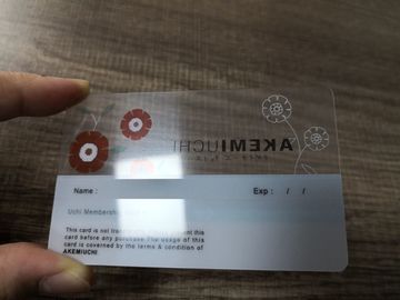 carte del membro di affari della radura del PVC di 85.6x54x0.5mm con stampa a colori
