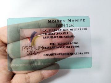 carte del membro di affari della radura del PVC di 85.6x54x0.5mm con stampa a colori