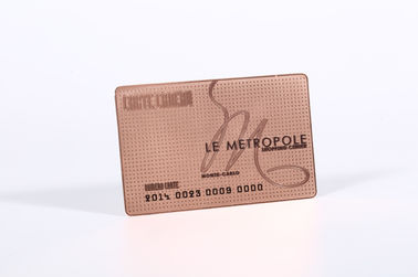 Carta di appartenenza su ordinazione del metallo dell'acciaio inossidabile per rivestimento lucido di affari