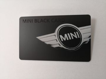 Carta opaca del membro del PVC del nero con la firma di stampa UV lucida di bianco della banda magnetica di HiCo
