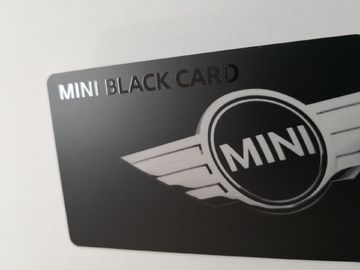 Carta opaca del membro del PVC del nero con la firma di stampa UV lucida di bianco della banda magnetica di HiCo