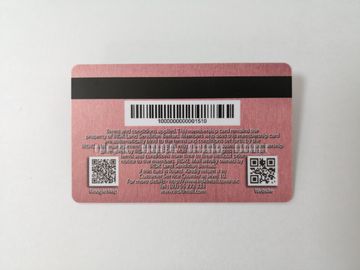 I biglietti da visita glassati del PVC con la stagnola di oro calda del bollo del codice a barre imprimono il numero