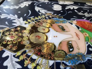 Smalto decorativo della pittura del Cloisonne di arte della parete della cornice del metallo dell'hotel su ordinazione