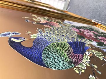 Smalto decorativo della pittura del Cloisonne di arte della parete della cornice del metallo dell'hotel su ordinazione