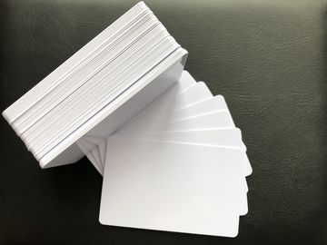Biglietti da visita in bianco Reprintable 85.5mm*54mm lucidi del PVC di bianco di vendita al dettaglio CR80