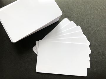 Biglietti da visita in bianco Reprintable 85.5mm*54mm lucidi del PVC di bianco di vendita al dettaglio CR80