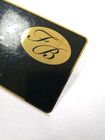oro di lusso su misura delle carte di ragione sociale del metallo di spessore ss di 0.3mm placcato