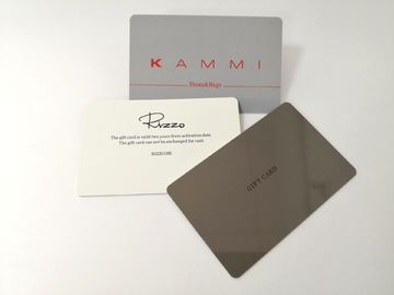 i biglietti da visita del PVC di 85.5x54x0.76mm, 4C/4C hanno glassato la carta di identità grigia di appartenenza di RFID