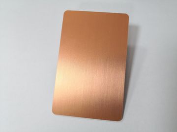 Carta di appartenenza placcata del metallo dell'oro di Rosa con il logo di Custom Company/biglietti da visita del metallo
